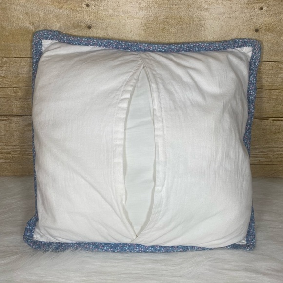 Quilted Cat Dog Throw Pillow Country Decorative Floral Puppy Kitten Vintage - Picture 2 of 11